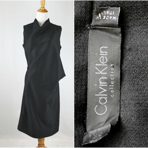 calvin klein wool dress